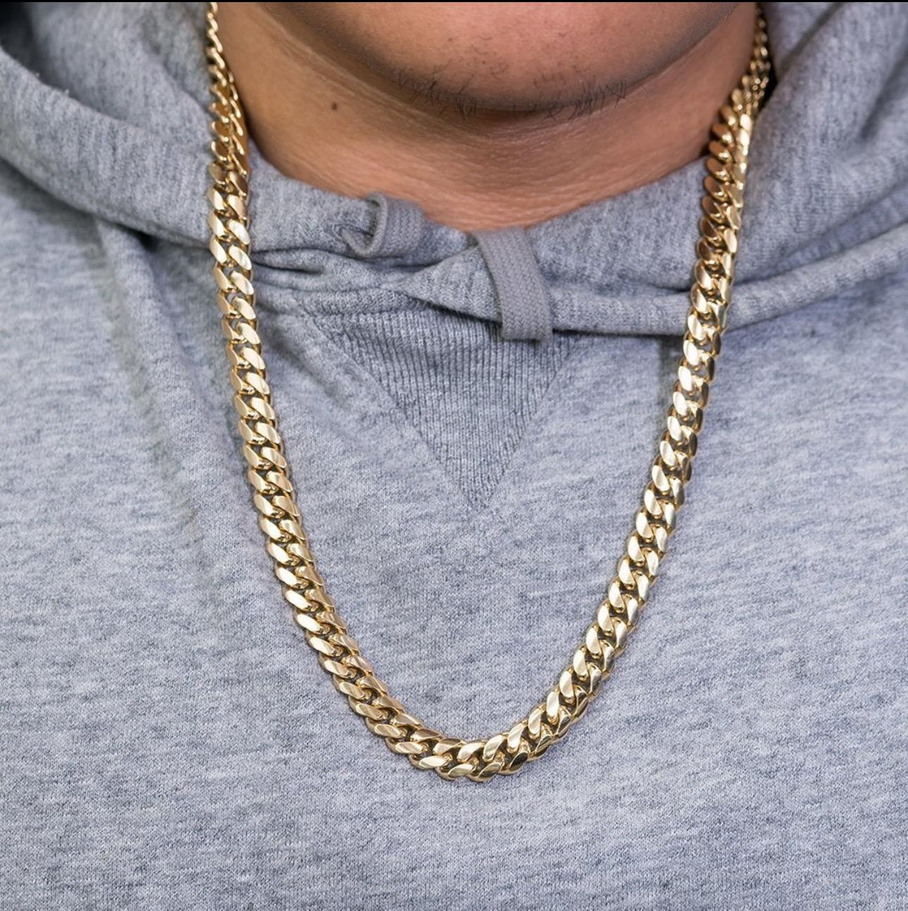mm Chains – Bold &amp; Statement-Making ● 14K Miami Cuban Link Chain - 10mm ○ Price: