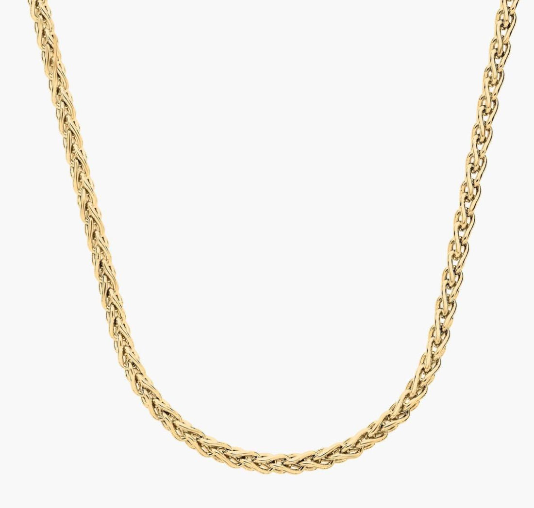 " Wheat Chain In 14k Yellow Gold (1.2 Mm)