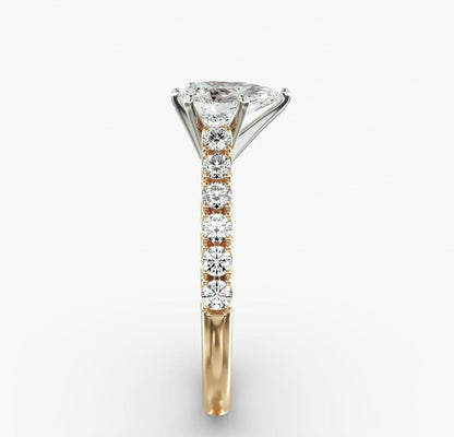 Diamond Engagement Ring In 14kt Yellow Gold (1/2 Ct. Tw.)