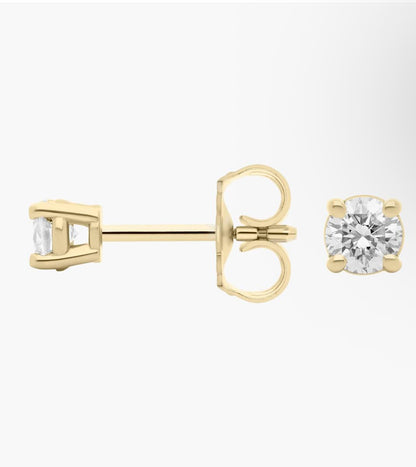 Nayural Diamond Stud Earrings In 14k Yellow Gold (1/2 Ct. Tw.)